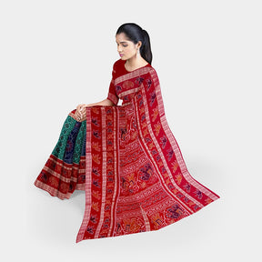 Sambalpuri Cotton Saree - 3d Border