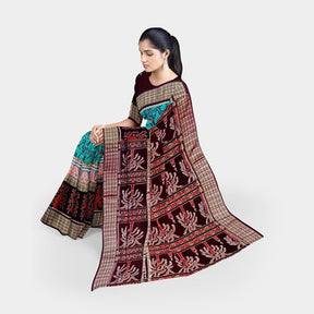 Sambalpuri Cotton Saree - 3d Border