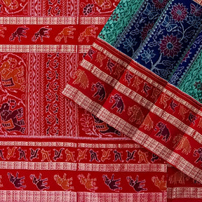 Sambalpuri Cotton Saree - 3d Border