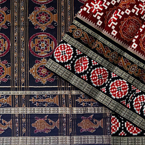 Sambalpuri Cotton Saree - 3d Border