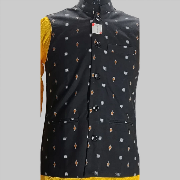 Sambalpuri Modi Jacket- Bandha Design