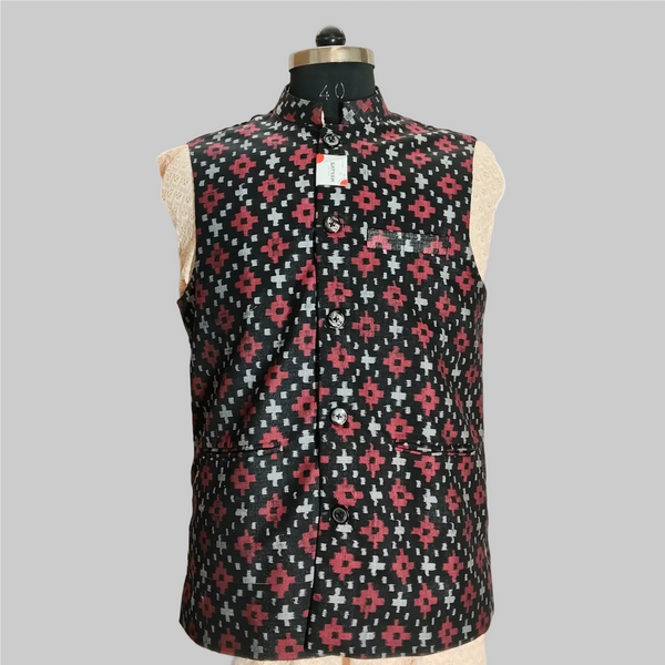 Sambalpuri Modi Jacket- Sapta Design