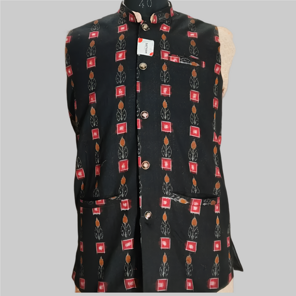 Sambalpuri Modi Jacket- Bandha Design