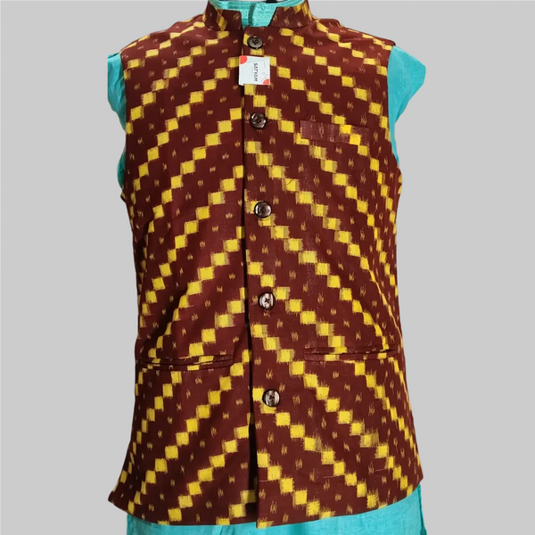 Sambalpuri Modi Jacket-Bandha Design