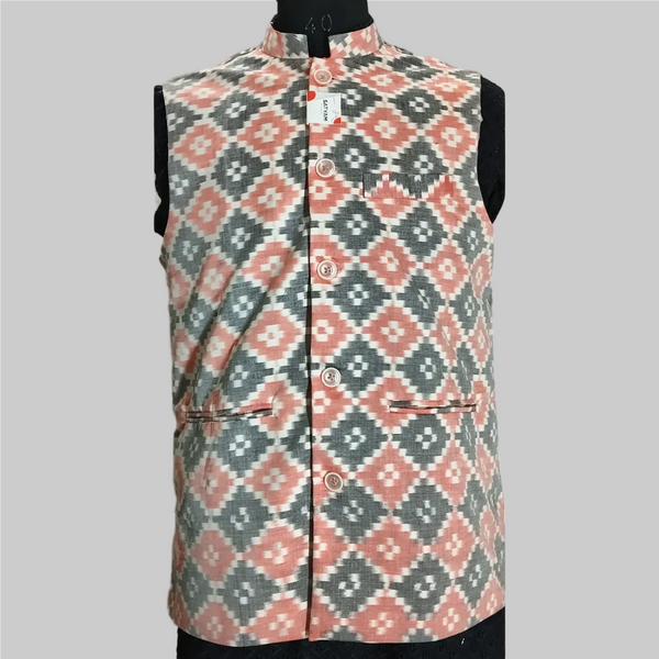 Sambalpuri Modi Jacket- Sapta Design