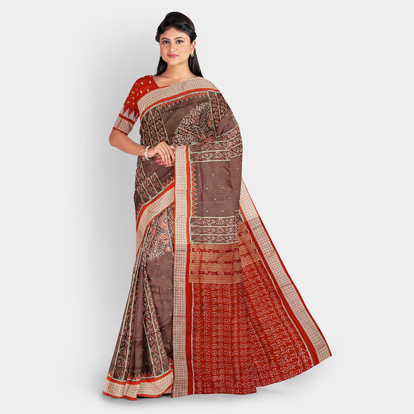 Sambalpuri Silk Saree - Paper Design