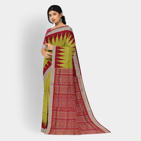 Sambalpuri Silk Saree - Plain Buti