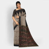Sambalpuri Silk Saree - Lining Plain Tissue