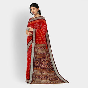 Sambalpuri Silk Saree - Paper Design