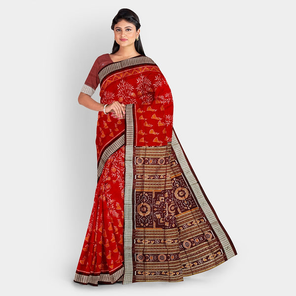 Sambalpuri Silk Saree - Paper Design