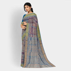 Sambalpuri Silk Saree - Tissue Konark