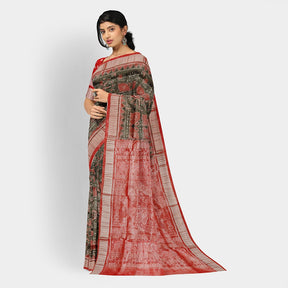 Sambalpuri Silk Saree - Tissue Konark