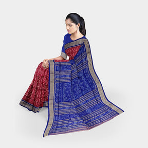 Sambalpuri Silk Saree - Terracotta