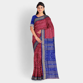 Sambalpuri Silk Saree - Terracotta