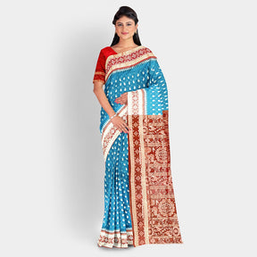 Sambalpuri Silk Saree - Dhadi Sapta Bandha Design