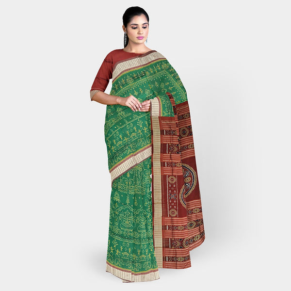Sambalpuri Silk Saree - Bandha