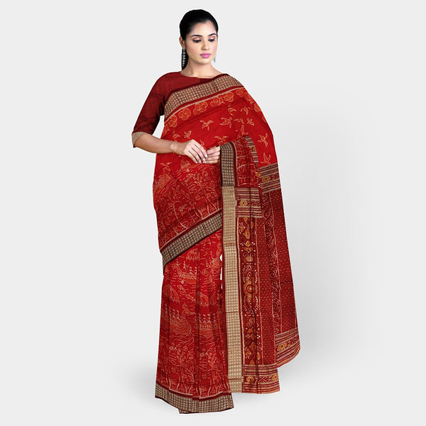 Sambalpuri Silk Saree - Bandha
