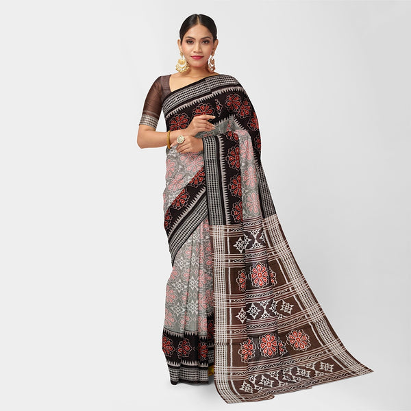 Sambalpuri Cotton Saree - Paper Design