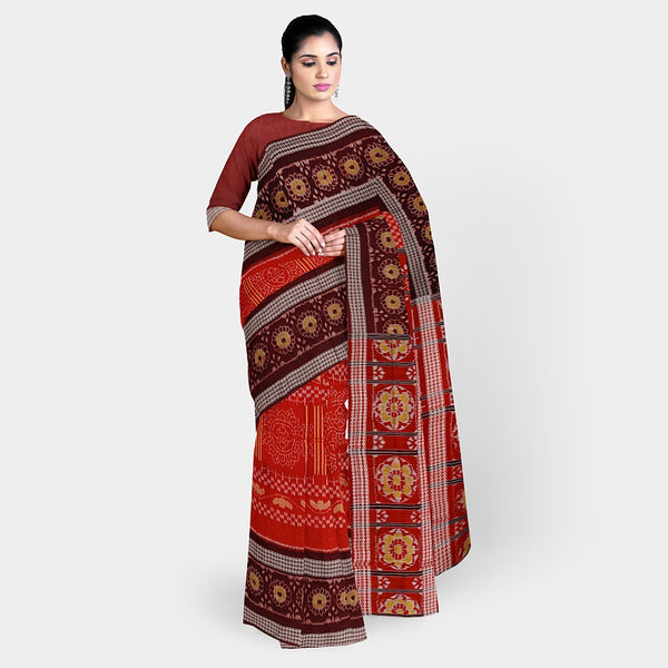Sambalpuri Cotton Saree - Double Border