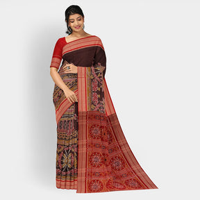 Sambalpuri Cotton Saree - Konark Design